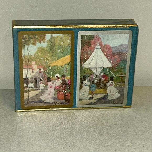 Congress Other - Impressionism Art Painting Playing Cards Luigi Cagliani Congress MCM Double Deck